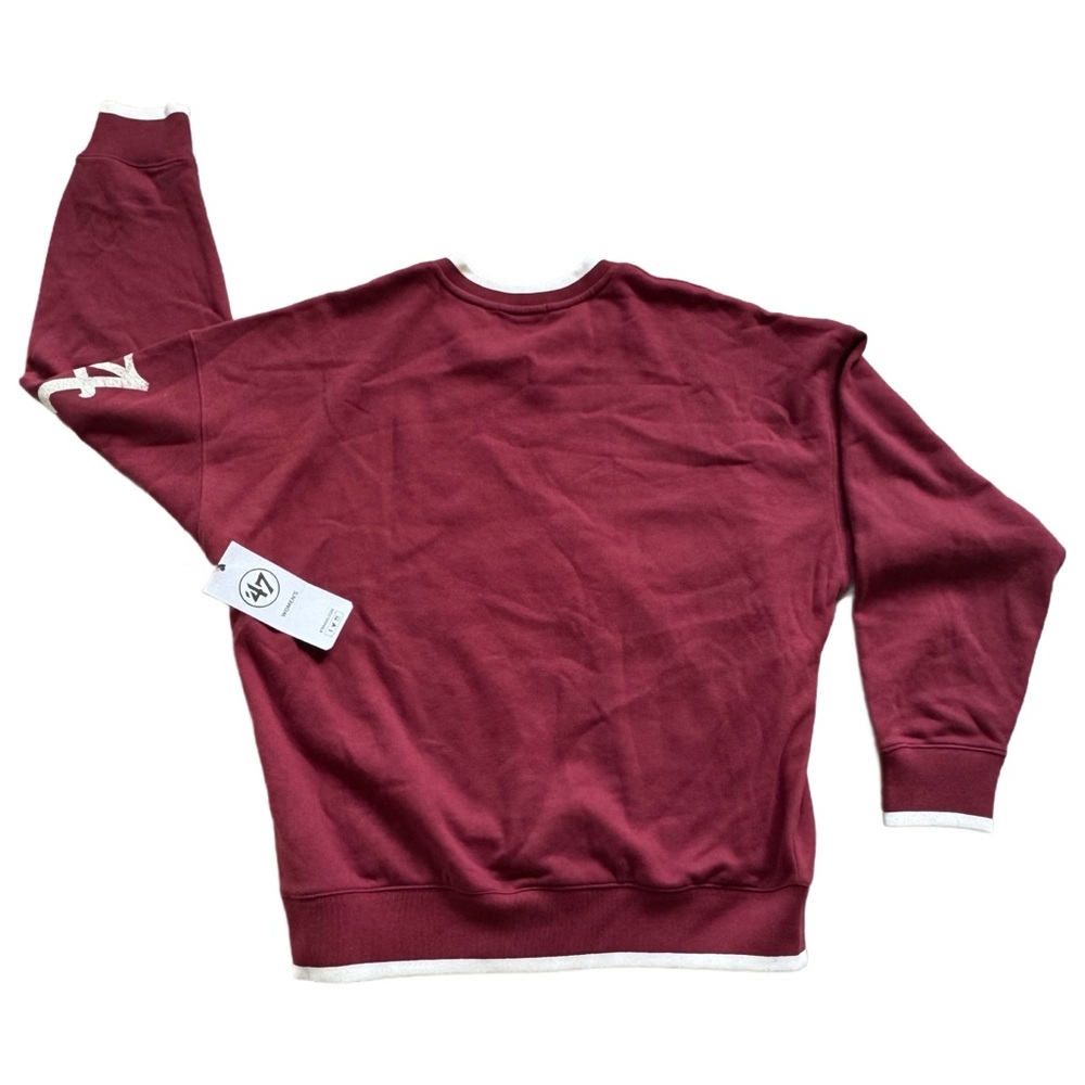 Alabama Football Crimson Crew Neck Ladies Football Sweater - Picture 2 of 4